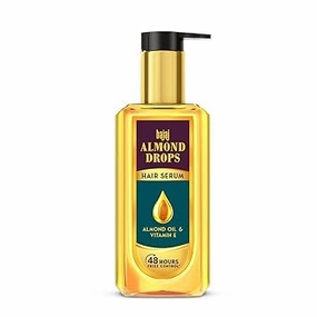 Almond Drops Hair Serum 100 ml, Contains Almond Oil and Vitamin E Hair Serum For Dry Frizzy Hair, Nourishing