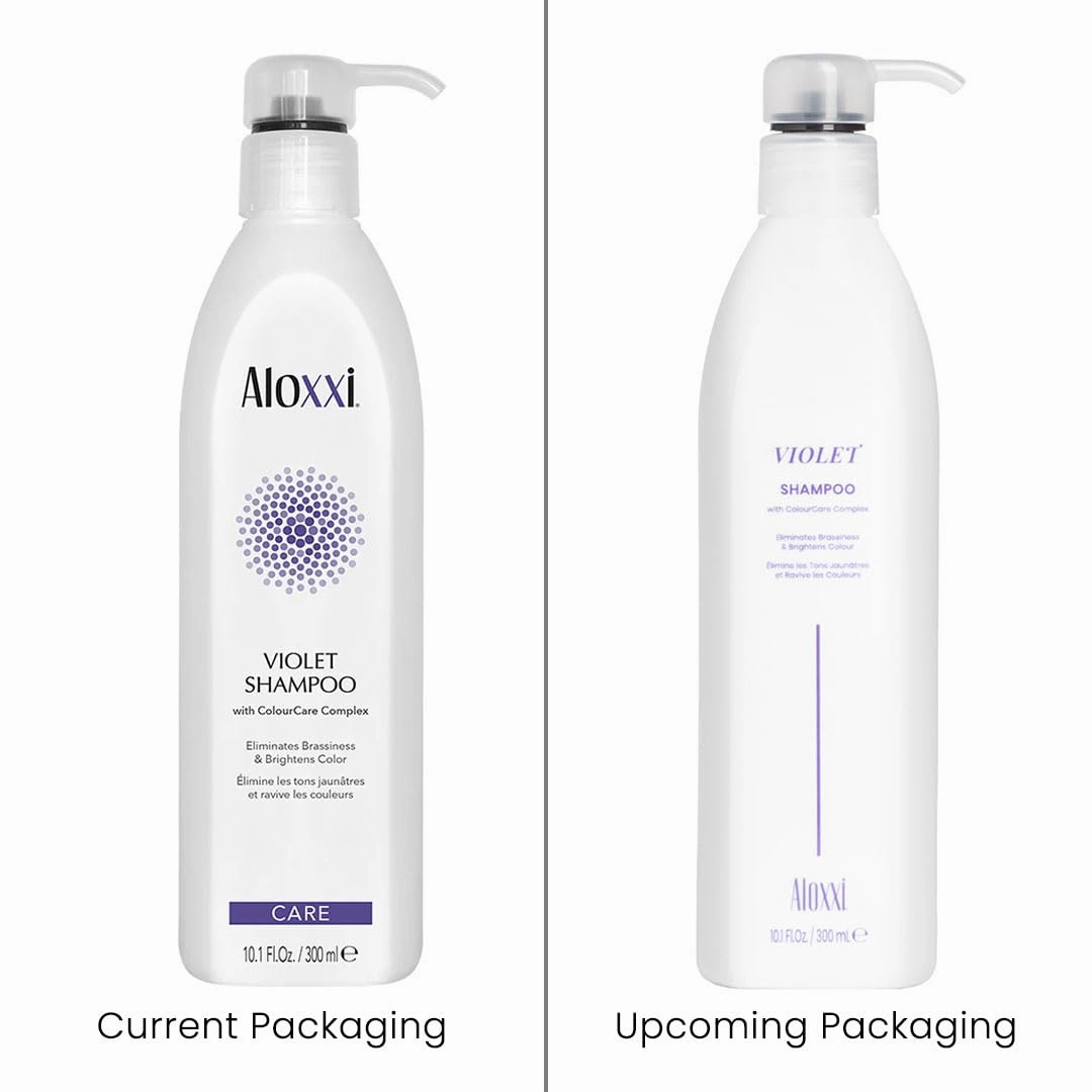 ALOXXI Violet Shampoo - Purple Shampoo for Blonde Hair - Instantly Brightens & Washes Away Brassy Yellow Tones on Blonde, White & Grey Hair - Paraben Free & Sulfate Free, 10.1 Fl Oz