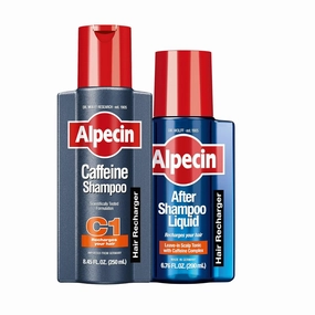 Alpecin C1 Caffeine Shampoo 8.45 fl oz   Alpecin After Shampoo Liquid 6.76 fl oz I Hair Performance Enhancer Promotes Natural Hair Growth and Thickness I Energizes Scalp
