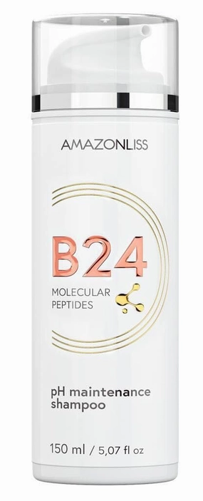 Amazonliss B24 Molecular Peptides Shampoo – pH Maintenance, High Foaming, Sulfate-Free, Repairs & Strengthens Damaged Hair – Brazilian Hair Care – 5.07 Fl Oz – For All Hair Types