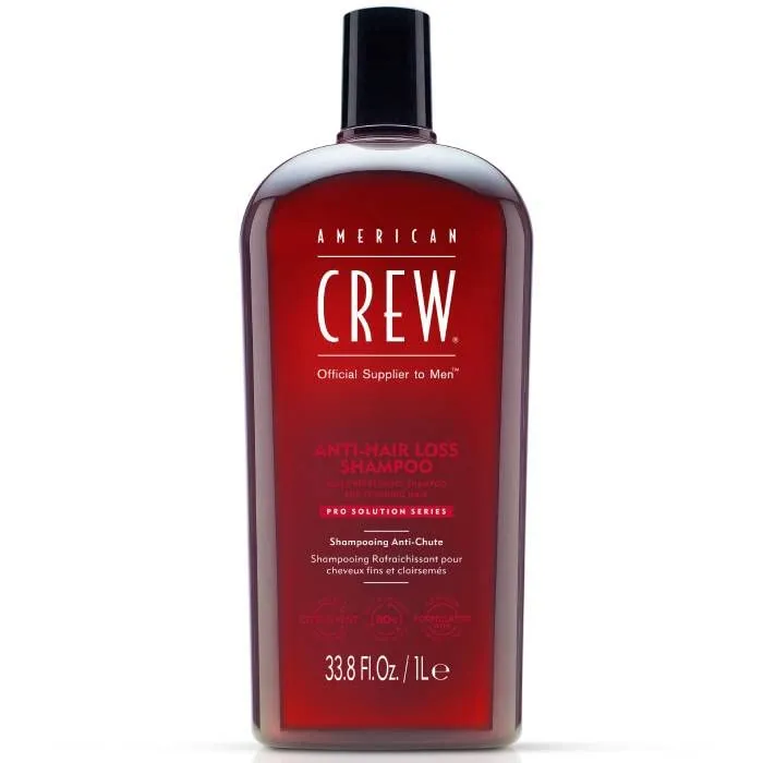 American Crew Men's Shampoo, Fortifying for Thinning Hair, Refreshes Scalp, 33.8 Fl Oz