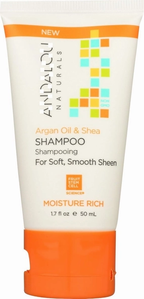 Anda.lou Naturals Shampoo Argan Oil & She.a, 1.69 Fl Oz