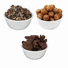 AnNafi® Amla Reetha Shikakai Pods (MIXED) | Dry Whole Herbs Mix for Hair Wash, Shine & Conditioning | 100% Natural Organic Herbal Hair Care Combo Pack | Pack of Aritha/Soapnut   Indian Gooseberry   Acacia Concinna (1000grams/1KG)