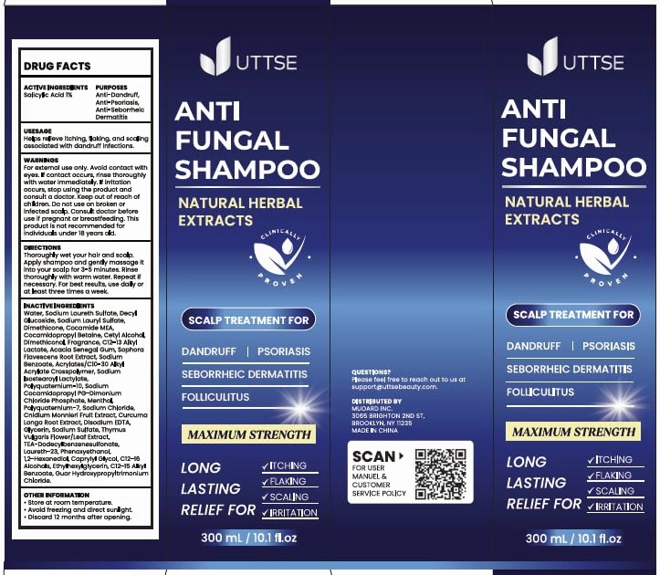 Anti-Fungal Shampoo for Scalp Psoriasis: Dandruff Shampoo for Folliculitis and Seborrheic Dermatitis - Relieves Itchy & Dry Scalp - 300 mL / 10.1 fl.oz