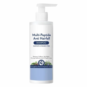 Anti Hair Fall Shampoo with Rice Water, Rosemary, Capilia Longa, Hyaluronic Acid & Caffeine – Hair Growth & Strengthening Formula for Thicker, Healthier Hair – 250ml