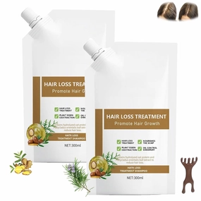 Anti Hair Loss Shampoo for Women,Reminpi Anti Hair Fall Treatment with Hydrolyzed Oat Protein & Plant Essence Extract, Promotes Hair Growth (2PCS)
