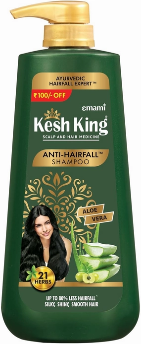 Anti Hairfall Shampoo | with 21 Ayurvedic Herbs & Aloe Vera | Provides Healthy Nourished Scalp | for Shiny & Smooth Hair | 20.29 Fl Oz/600ml