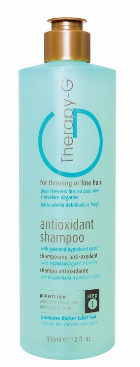 Antioxidant Shampoo (350ml 12 oz) for fine, thinning hair and anti hair loss. Protects hair color and prevents damage and helps inhibit DHT and stimulate renewed growth shampoo..