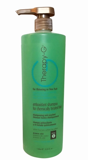 Antioxidant Shampoo For Chemically Treated Hair For thinning, fine hair and anti hair loss. Hair regrowth and color protector Liter 33.8 oz