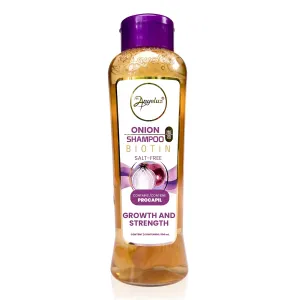 ANYELUZ Onion Shampoo, Cleanses and Reduces Oiliness, Provides Shine and Ideal for all Hair Types, Contains Natural Extracts, Salt and Paraben Free
