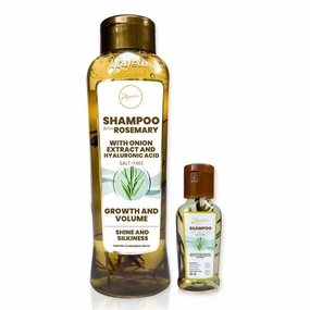 ANYELUZ Kit Duo Rosemary Shampoo   Mini Travel Size, With Onion Extract, Hyaluronic Acid and Rosemary