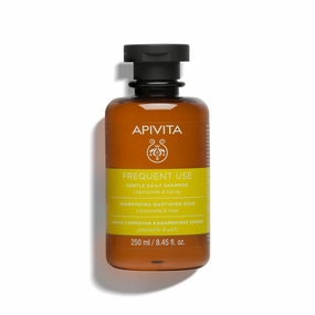 APIVITA Frequent Use Gentle Daily Shampoo | Hydrates   Soothes with Chamomile & Honey, Silicone-Free, 250 mL / 8.45 oz