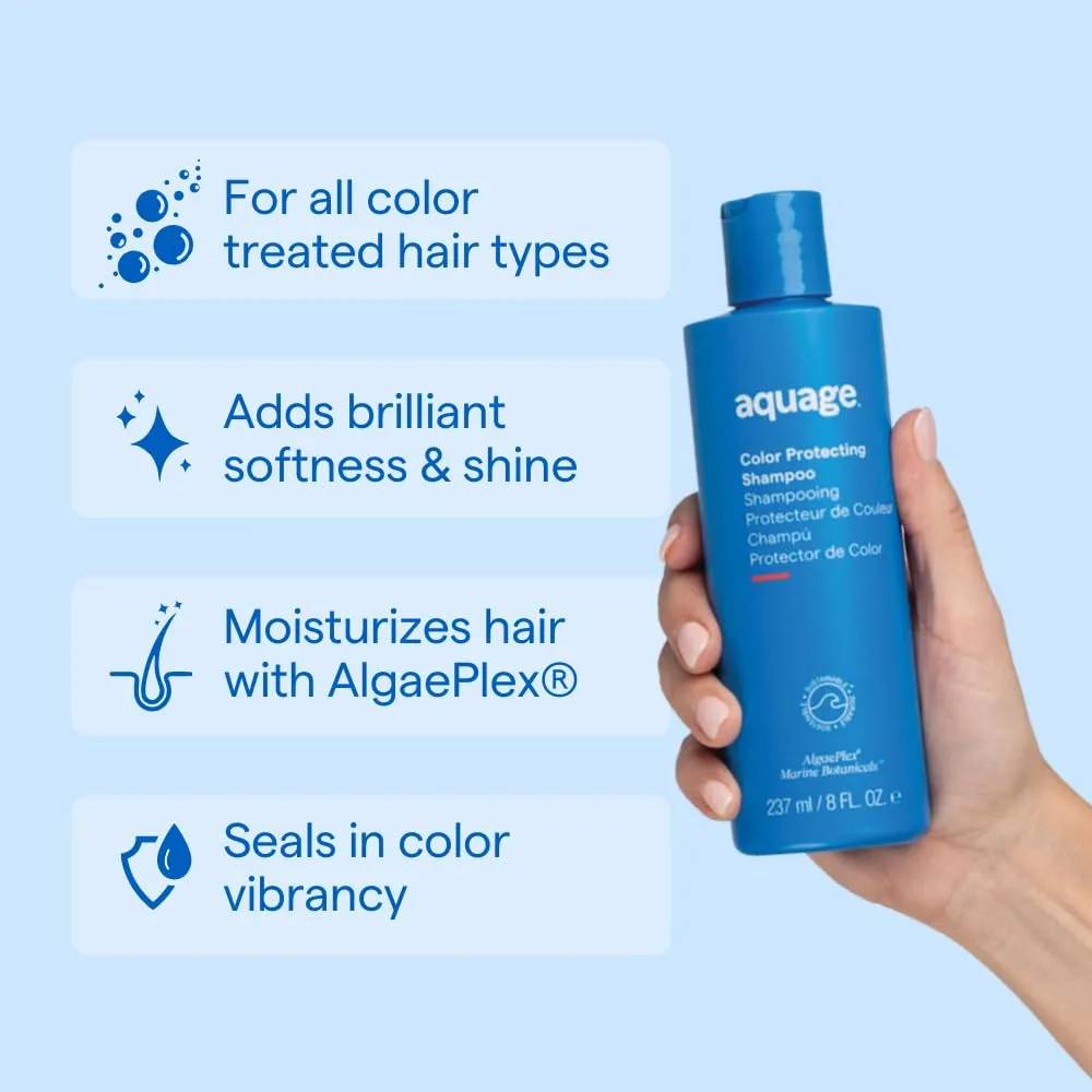 Aquage Color Protecting Shampoo, Contains AlgaePlex Marine Botanicals to Help Seal In Color and Provide Gentle Cleansing