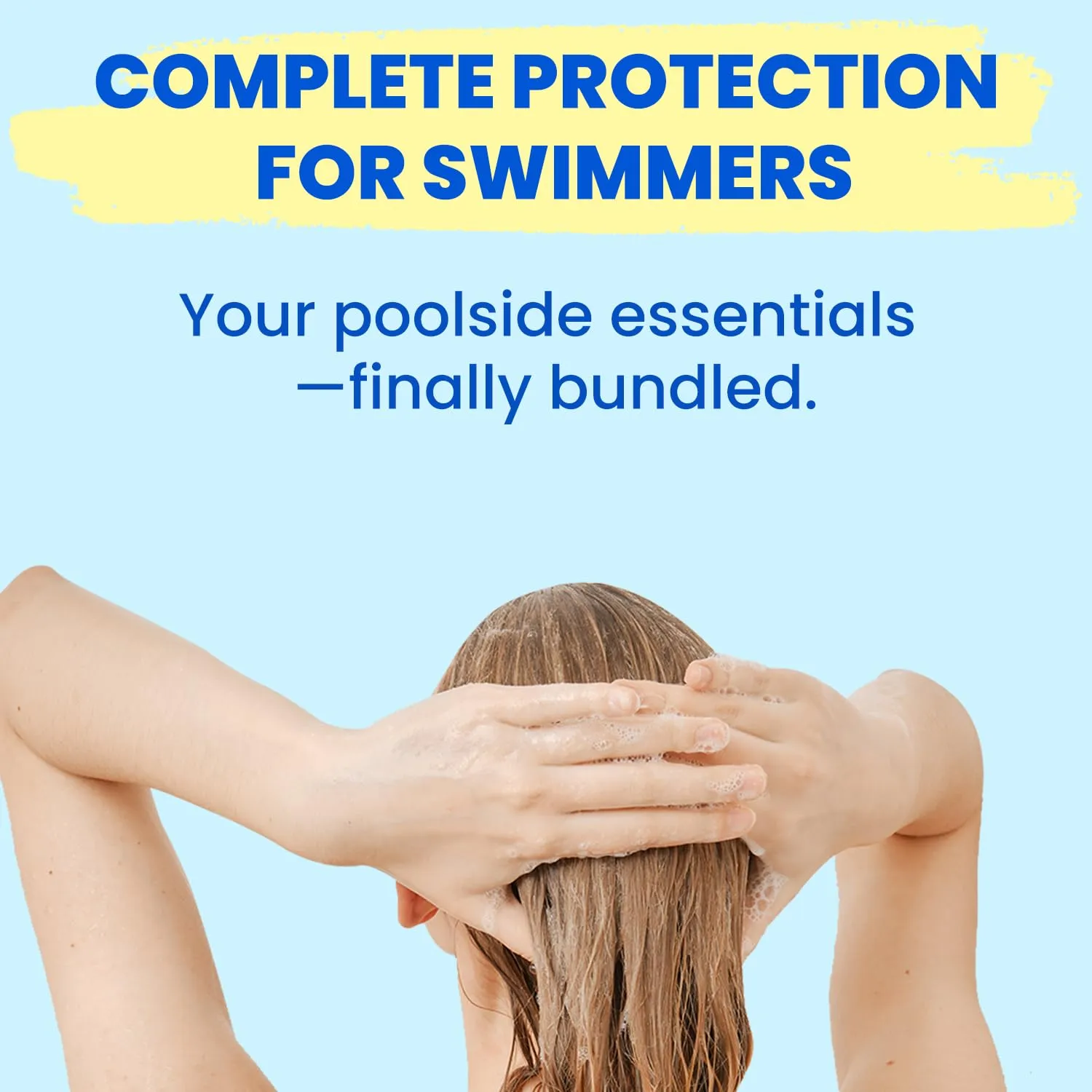 AquaGuard Swimmers Essential Hair Protection Bundle | Prevents Chlorine Damage   Softens Hair While Swimming | Color Safe, Leaves Hair Smelling Great | Made in California