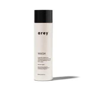 Arey Wash Shampoo | Delay   Reduce the Signs of Aging Grey Hair and Promote Healthier Strands | Proactive Clean Formula with Mela-9™ Complex | Vegan, Gluten-Free & Cruelty-Free (8.45 Fl Oz, 30 Uses)