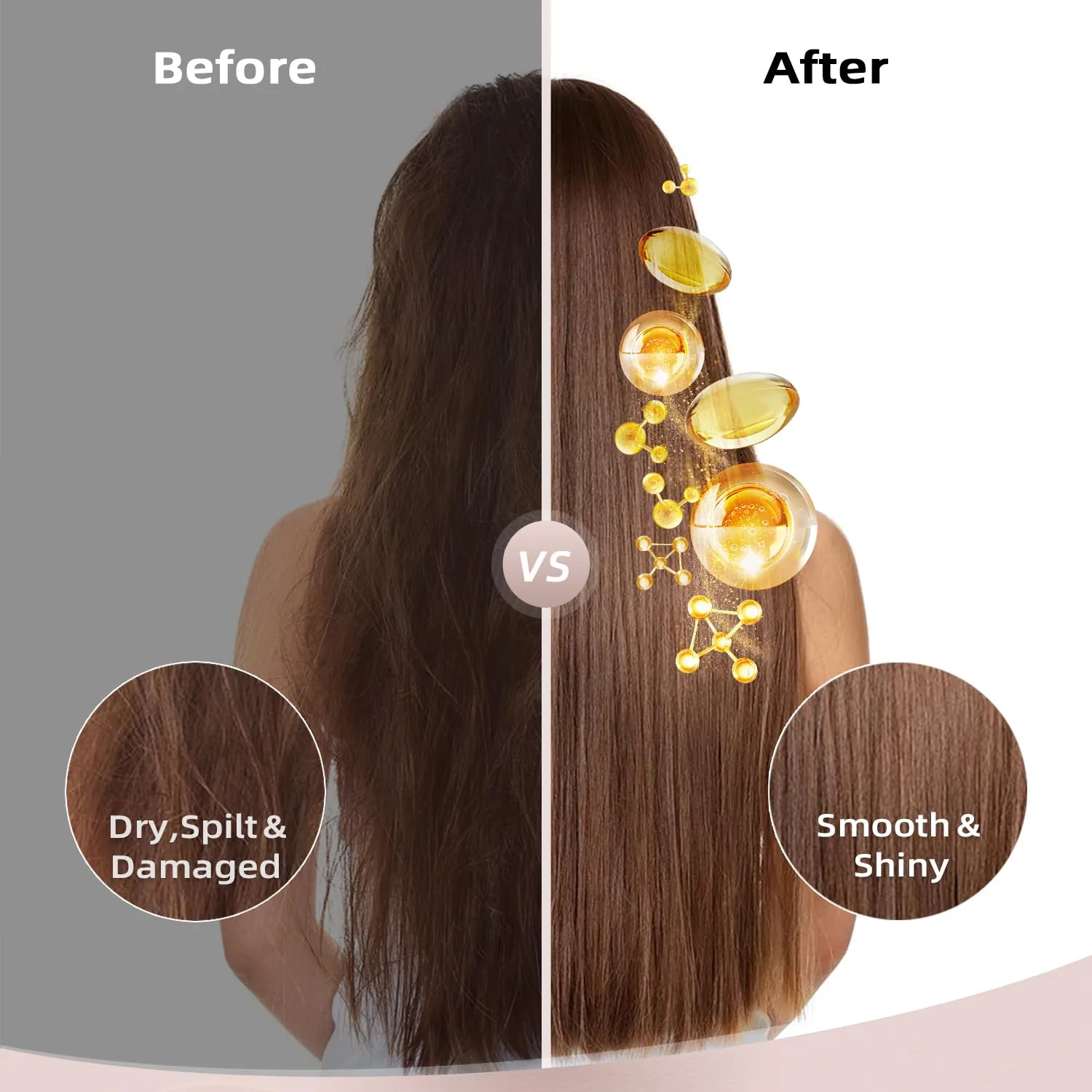 Argan  Repairing Shampoo | Argan Oil & Keratin for Dry, Damaged & Brittle Hair | Deep Nourishing & Strengthening | Sulfate-Free, Color-Safe & Frizz Control | 18 fl oz