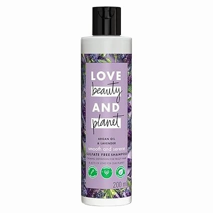 Argan Oil and Lavender Shampoo for Dry & Frizzy hair | Sulfate Free, 200ml