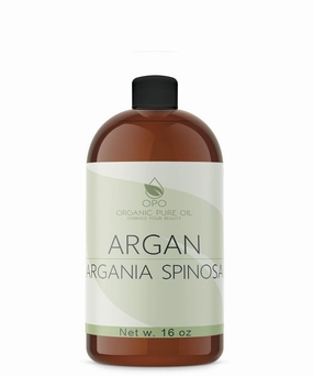Argan Oil of Morocco - Pure, Unrefined, Extra Virgin, Non-GMO, Vegan Carrier Oil for Hair, Skin, Body, Face - Promotes Growth, Conditioning, Soothing, Moisturizing - 16 oz - Hydrating, Nourishing
