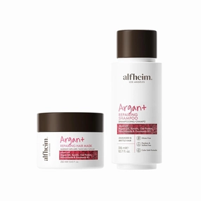 Argan Repairing Shampoo & Hair Mask 2 Pieces Set– Sulfate-Free, Paraben-Free with Argan Oil, Keratin & Niacinamide for Intense Repair, Daily Care, Hydration & Frizz Control