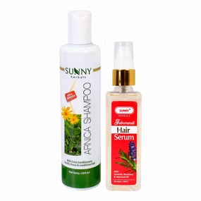 Arnica Shampoo(250ml) & Hair Serum(100ml) | For Soft, Shiny & Healthy Hair | Restores Moisture & promotes hair growth | Prevents Hair Loss | Excellent Potion to Nourish hair