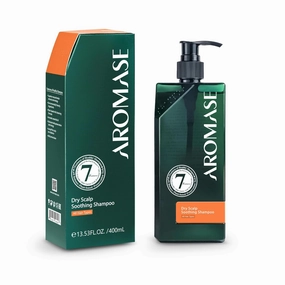 Aromase Dry Scalp Soothing Shampoo for Dry, Itchy, and Flaky Scalps – designed to relieve scalp itchiness and provide lasting comfort gently.