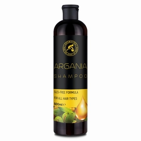 AROMATIKA Argan Oil Shampoo 16.2 Fl Oz - Natural Argan Oil & Herbal Extracts for All Hair Types - Restorative Formula - Hair Care