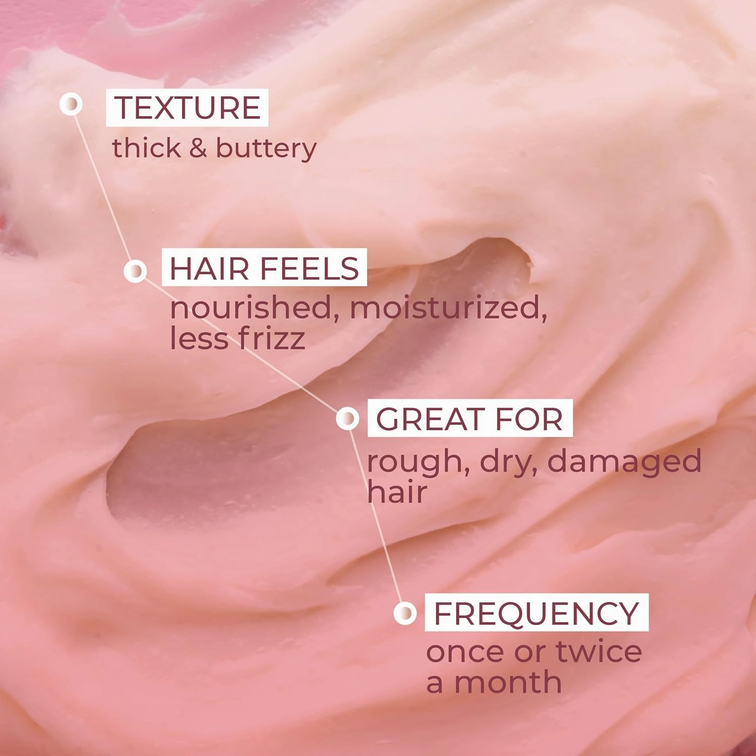 Ashba Botanics Deep Treatment Hair Mask For Dry Frizzy Hair | Provides Deep Conditioning, Shiny Hair | With Shea Butter, Argan Oil, Rosemary | Hair Mask for Curly Hair, Protects From UV - 8 Fl Oz