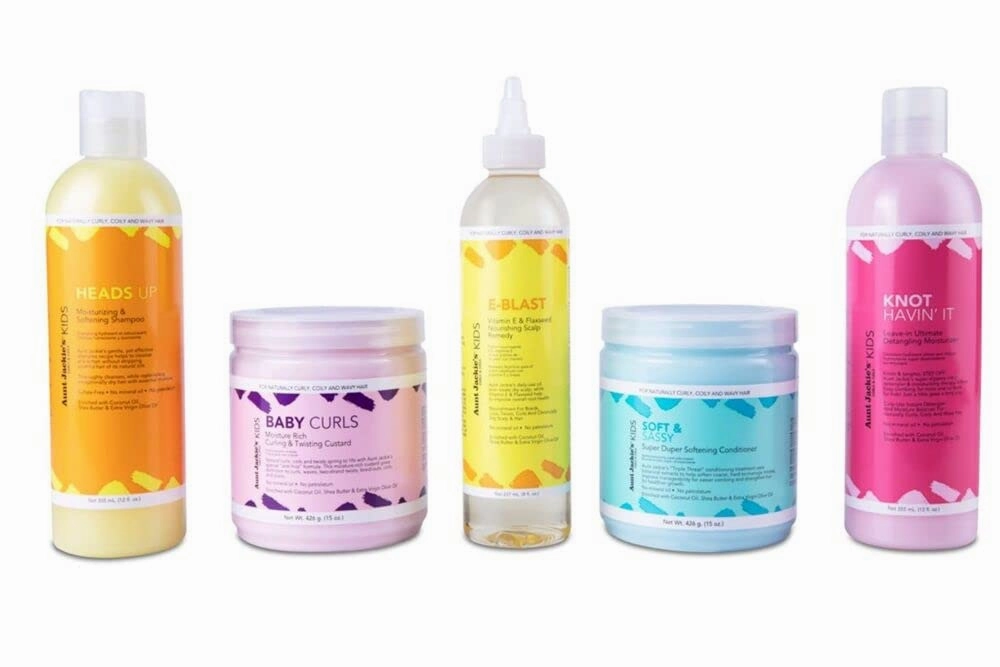 Aunt Jackie’s Kids Hair Care Bundle – 5 Full-Size Products for Easier Combing, Styling & Nourishing Hair – Made with Natural Herbal & Botanical Ingredients (12 oz, 15 oz, 8 oz)