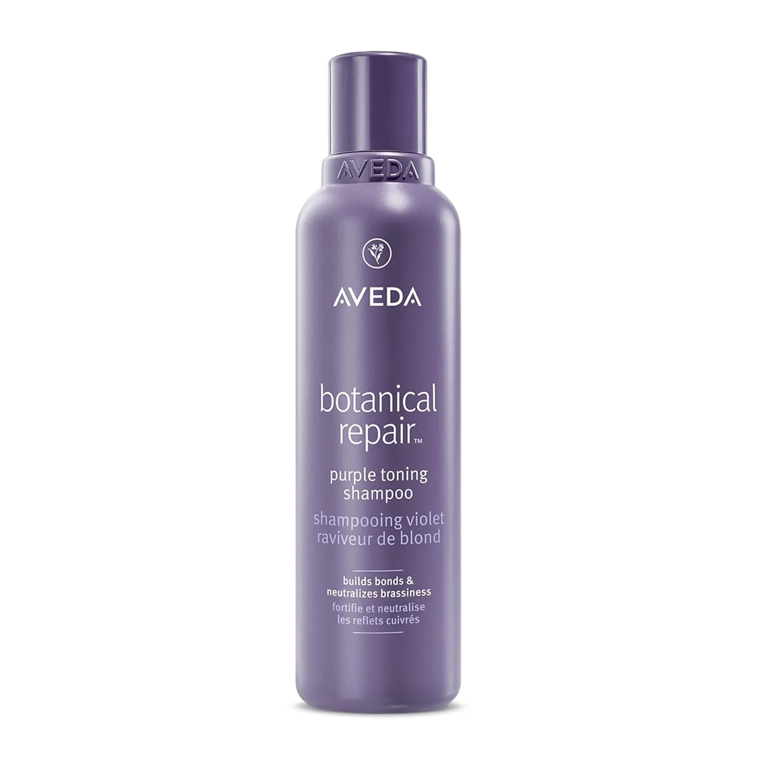Aveda Botanical Repair Purple Toning Shampoo | For Blonde, Silver, Grey Hair | Reduces Brassy Tones | Silicone Free | 96% Naturally Derived*, 6.7 fl oz