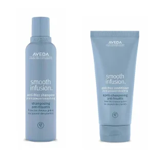 Aveda Smooth Infusion Anti-Frizz Shampoo & Conditioner | Smooths and Controls Frizz | Protects Against Humidity | for Medium to Thick Hair | 95%  Naturally Derived* | 6.7 Fl Oz