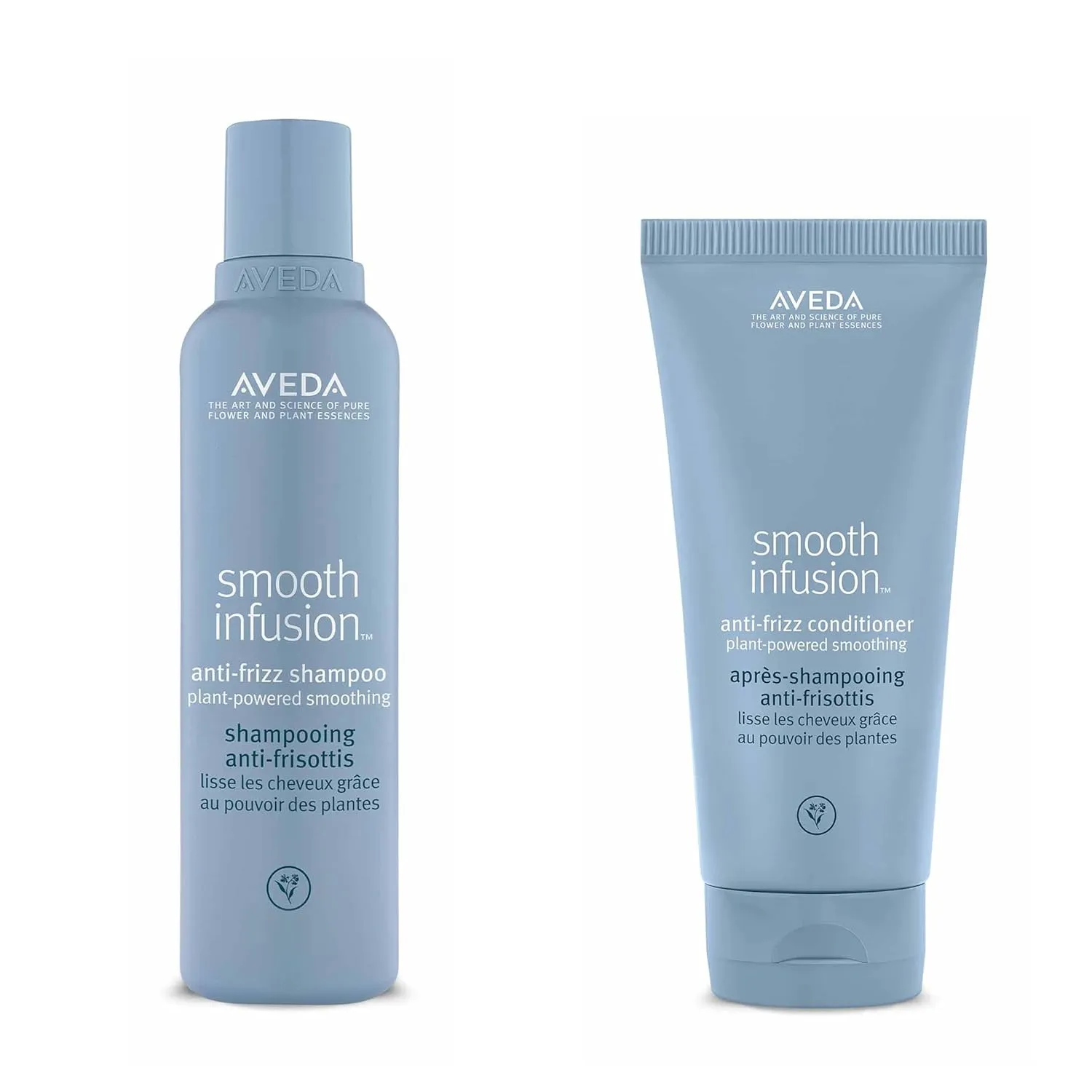 Aveda Smooth Infusion Anti-Frizz Shampoo & Conditioner | Smooths and Controls Frizz | Protects Against Humidity | for Medium to Thick Hair | 95%  Naturally Derived* | 6.7 Fl Oz