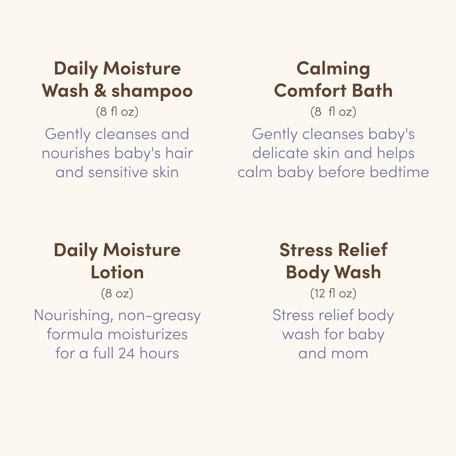 Aveeno Baby Bathtime Solutions Mommy & Me Gift Set, Baby Wash & Shampoo, Calming Bath, Daily Moisturizing Lotion & Stress Relief Body Wash for Mom, Nourishing Oat, Registry Must Haves, 4 items