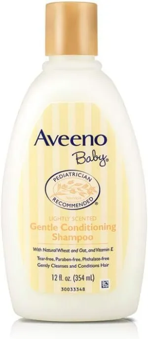 Aveeno Gentle Conditioning Baby Shampoo, 12 Ounce (Pack of 2)