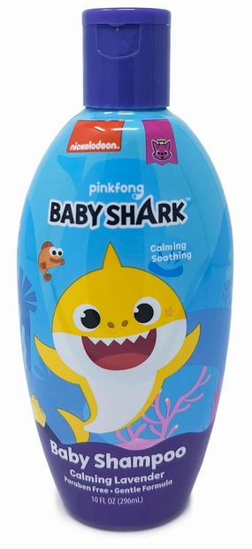 Baby Shark Calming Lavender Baby Shampoo, Paraben Free Gentle Formula, 10 Fl Oz - 12 pack