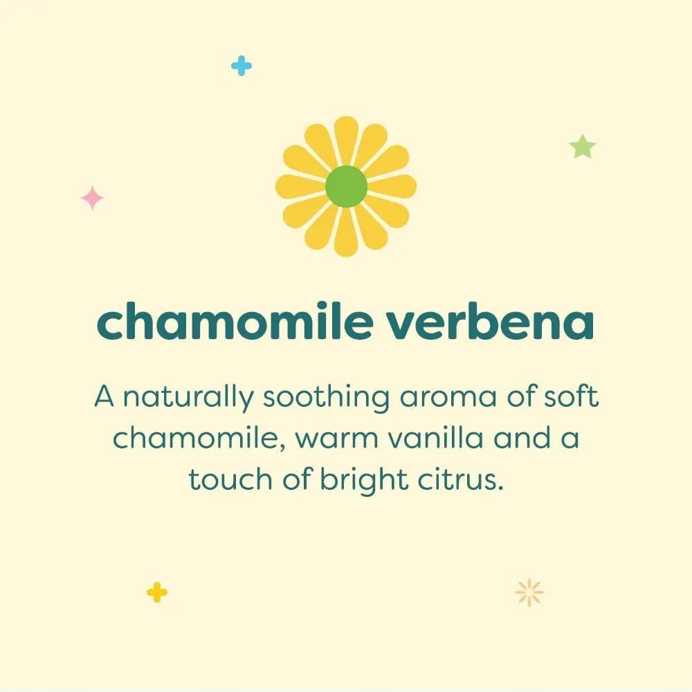Babyganics Baby Shampoo   Body Wash Pump Bottle, Chamomile Verbena, 16oz, 3 Pack