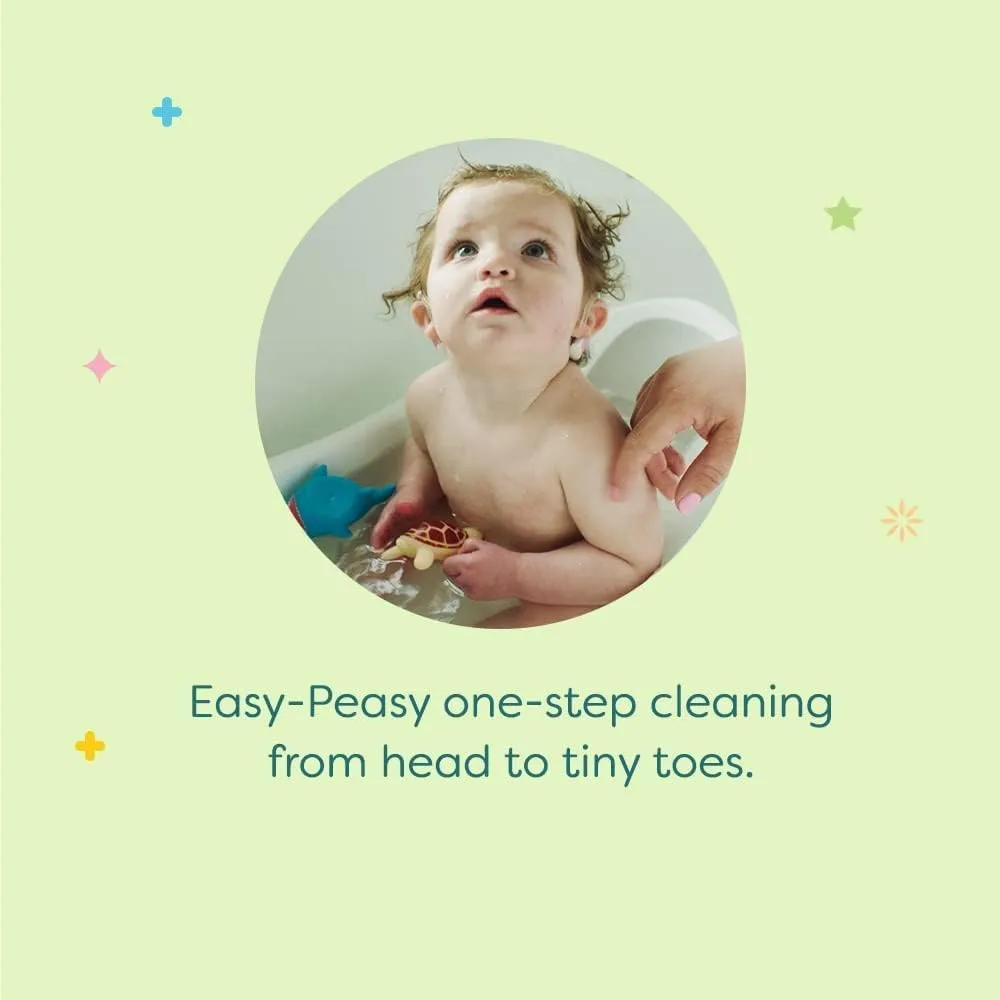 Babyganics Baby Shampoo   Body Wash Pump Bottle, Chamomile Verbena, 16oz, 3 Pack