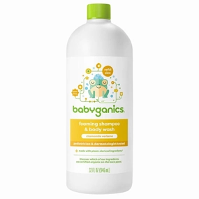 Babyganics Shampoo and Body Wash Refill, Chamomile Verbena, 32 Fl Oz