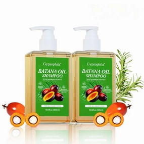Batana Oil & Rosemary Shampoo – Organic Nourishing, Volumizing & Hair Growth Formula for Men & Women – Reduces Hair Loss, Regenerates & Softens, 10.14 fl oz (Set of 2)