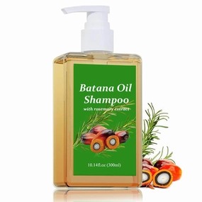 Batana Oil Shampoo, Shampoo De Batana, Rosemary Oil Shampoo, Batana Shampoo with Rosemary Extract, Shampoo De Batana Para La Caida Del Cabello, Nourishing & Regenerating 300ml/10.14 oz
