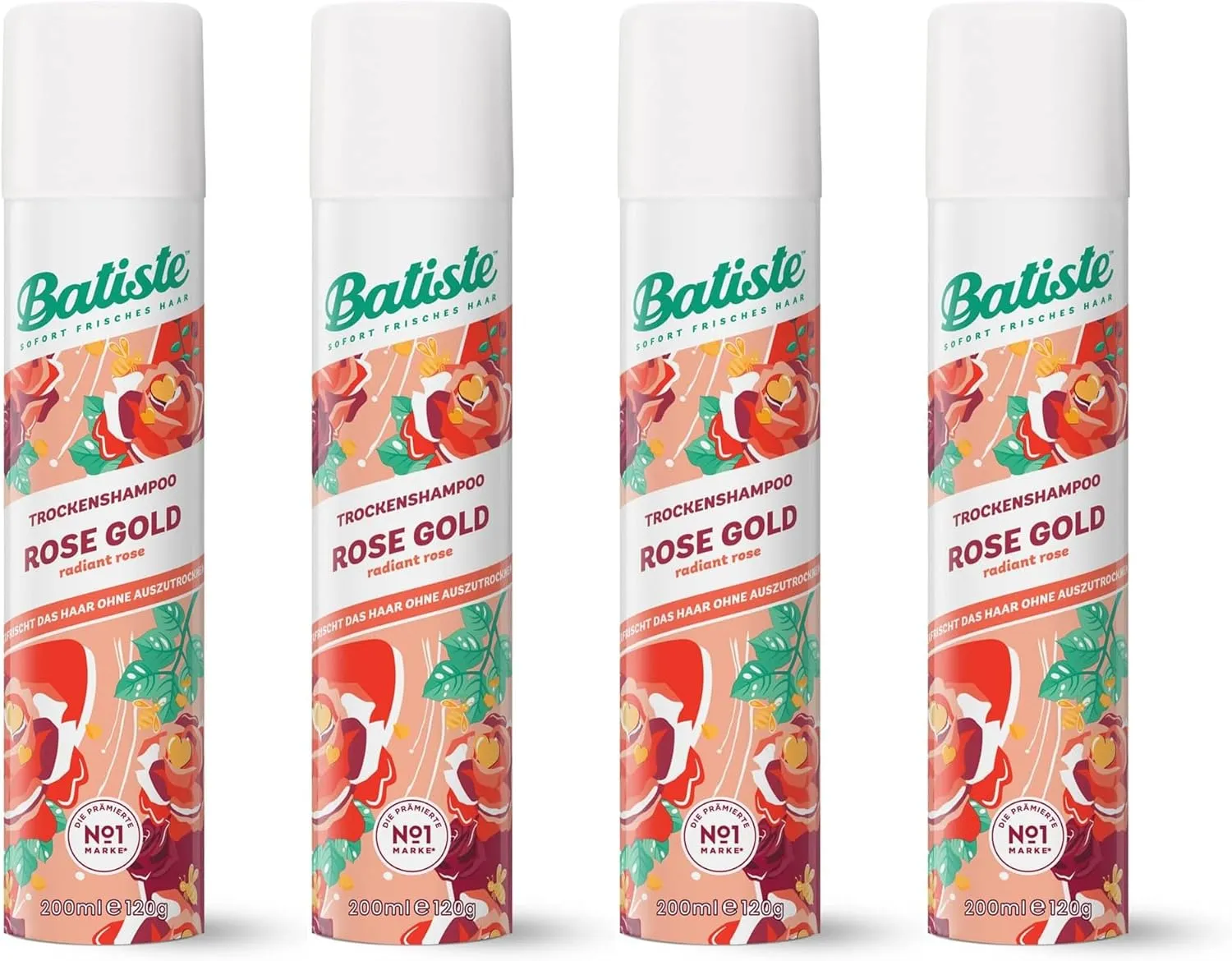 Batiste Dry Shampoo, Rose Gold 6.73 oz (Pack of 4)