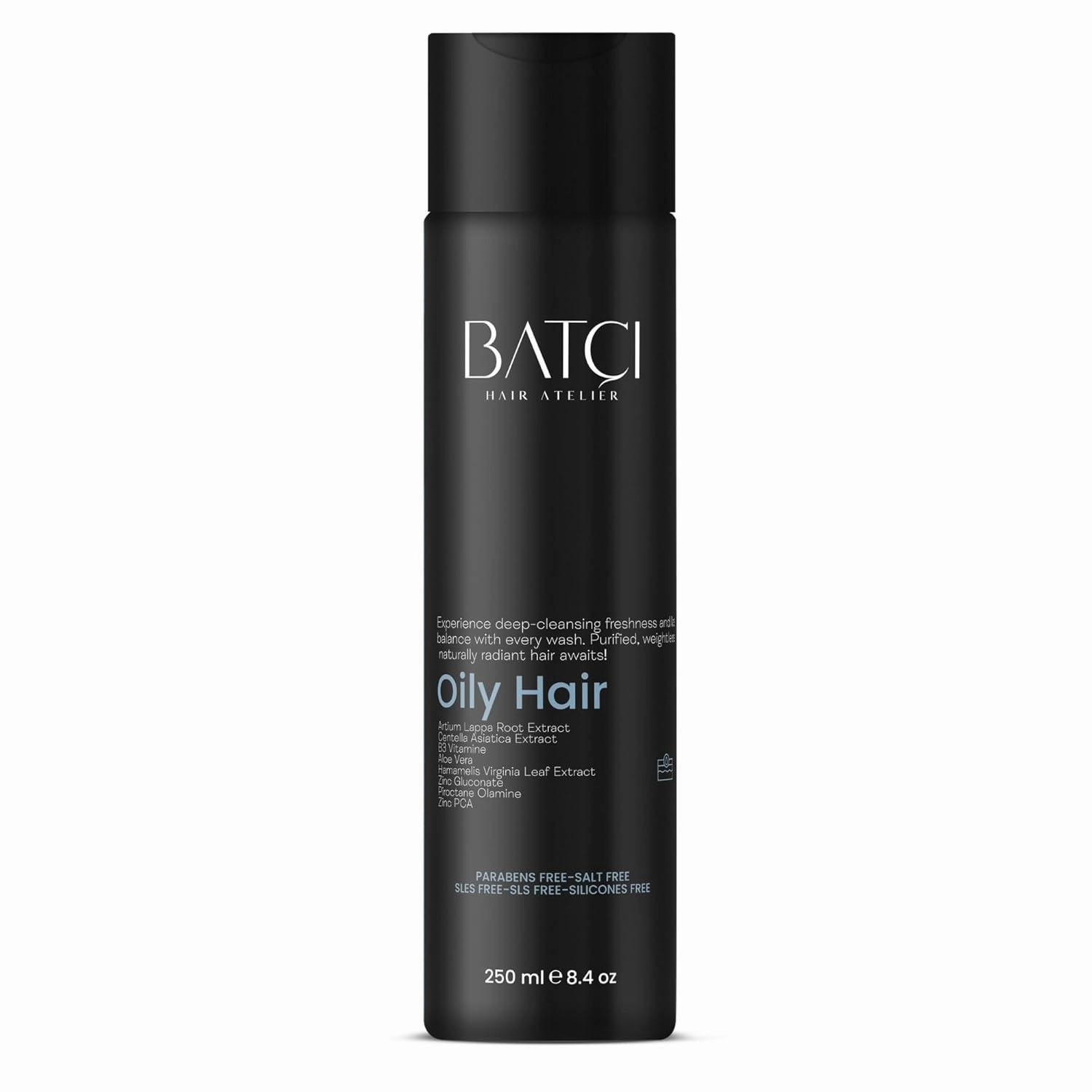 Batçı Hair Atelier Oil-Control Shampoo for Oily Hair, 8.4 oz, Sulfate-Free