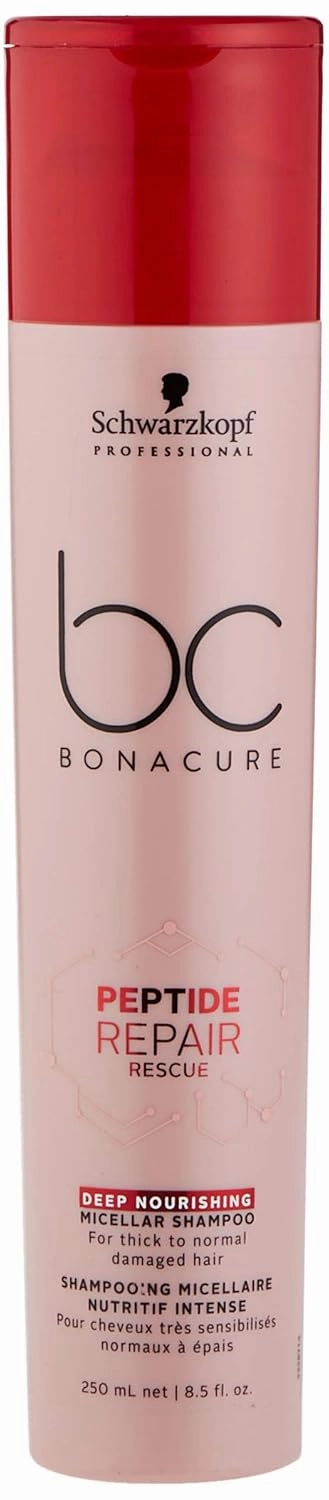 BC BONACURE Peptide Repair Rescue Deep Nourishing Micellar Shampoo, 8.5-Ounce