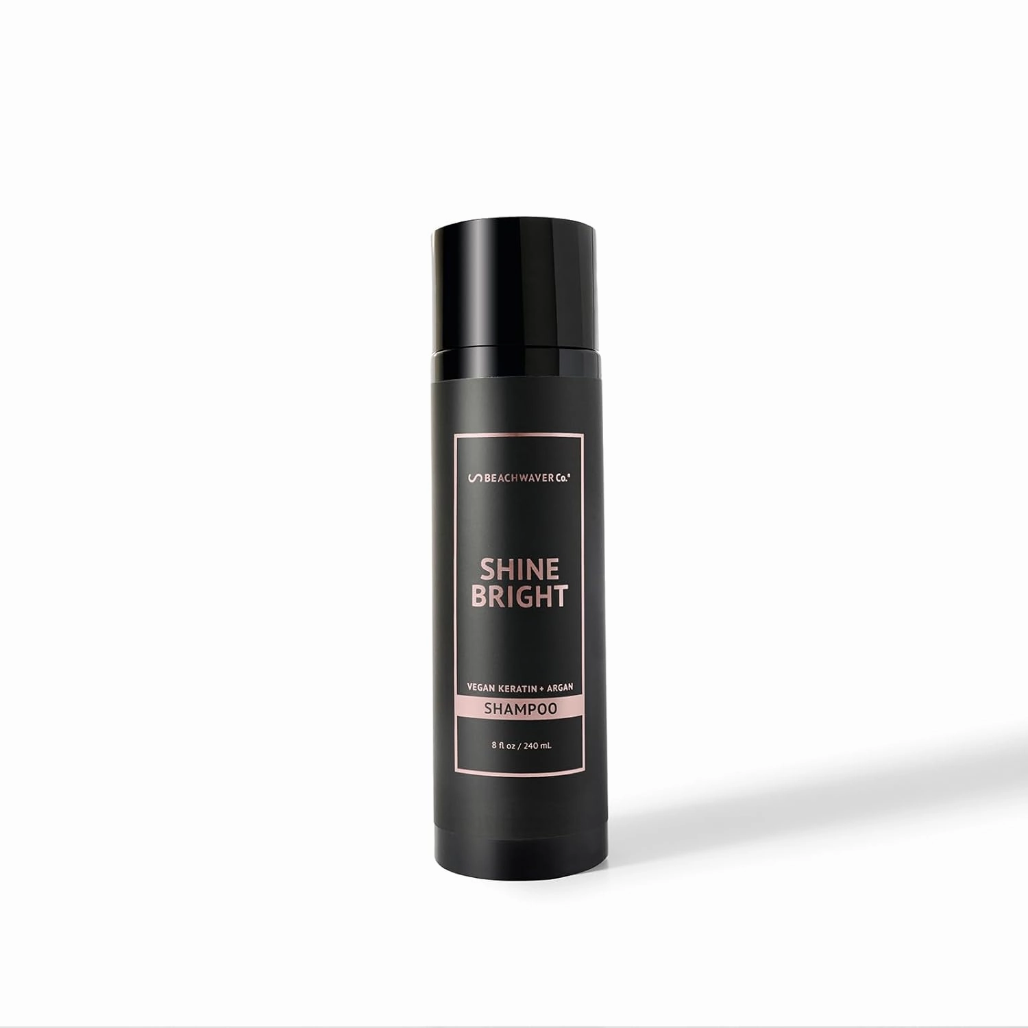 Beachwaver Shine Bright Shampoo - Full Size (8 Oz) | Vegan Shine-Enhancing Shampoo with Argan Oil & Keratin | Bali Beach Night Fragrance