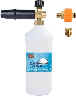 BEARFORCE Professional Pressure Washer Foam Cannon, High Pressure Soap Foamer, Car Snow Foam Gun, Compatible with Karcher HD & HDS (EasyForce Models)