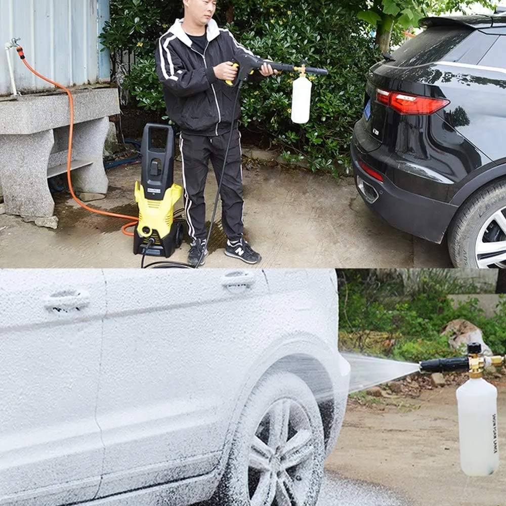 BEARFORCE Professional Pressure Washer Foam Cannon, High Pressure Soap Foamer, Car Snow Foam Gun, Compatible with Karcher HD & HDS (EasyForce Models)