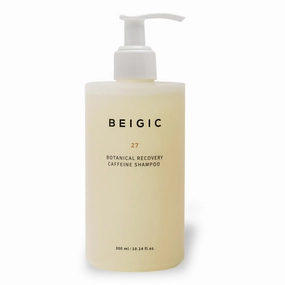 BEIGIC Botanical Recovery Caffeine Shampoo - Vegan Moisturizing Hair Growth Shampoo with Biotin & Argan Oil to Repair Weak & Damaged Hair - Sulfate-Free (10.14 fl oz)