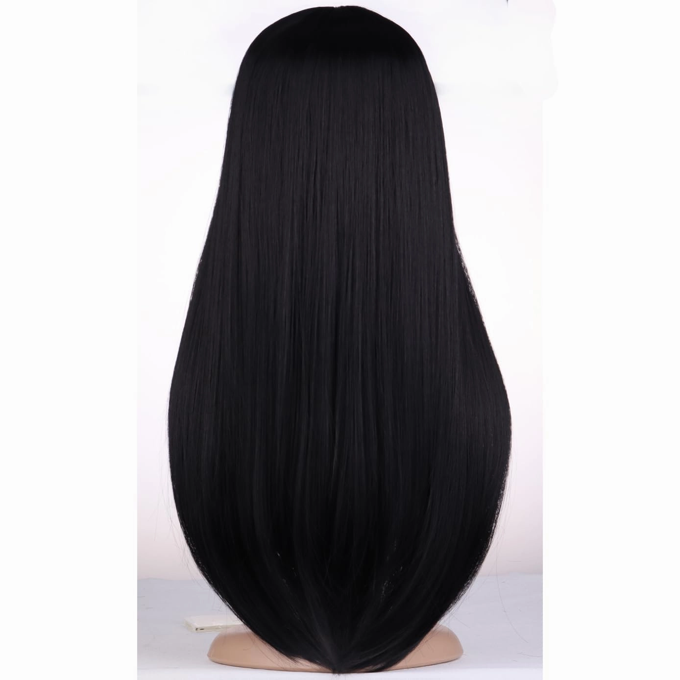 BERON Black Wigs Straight Long Wig Middle Part Women's Wig for Cosplay Halloween Party or Daily Use Wig Cap Included