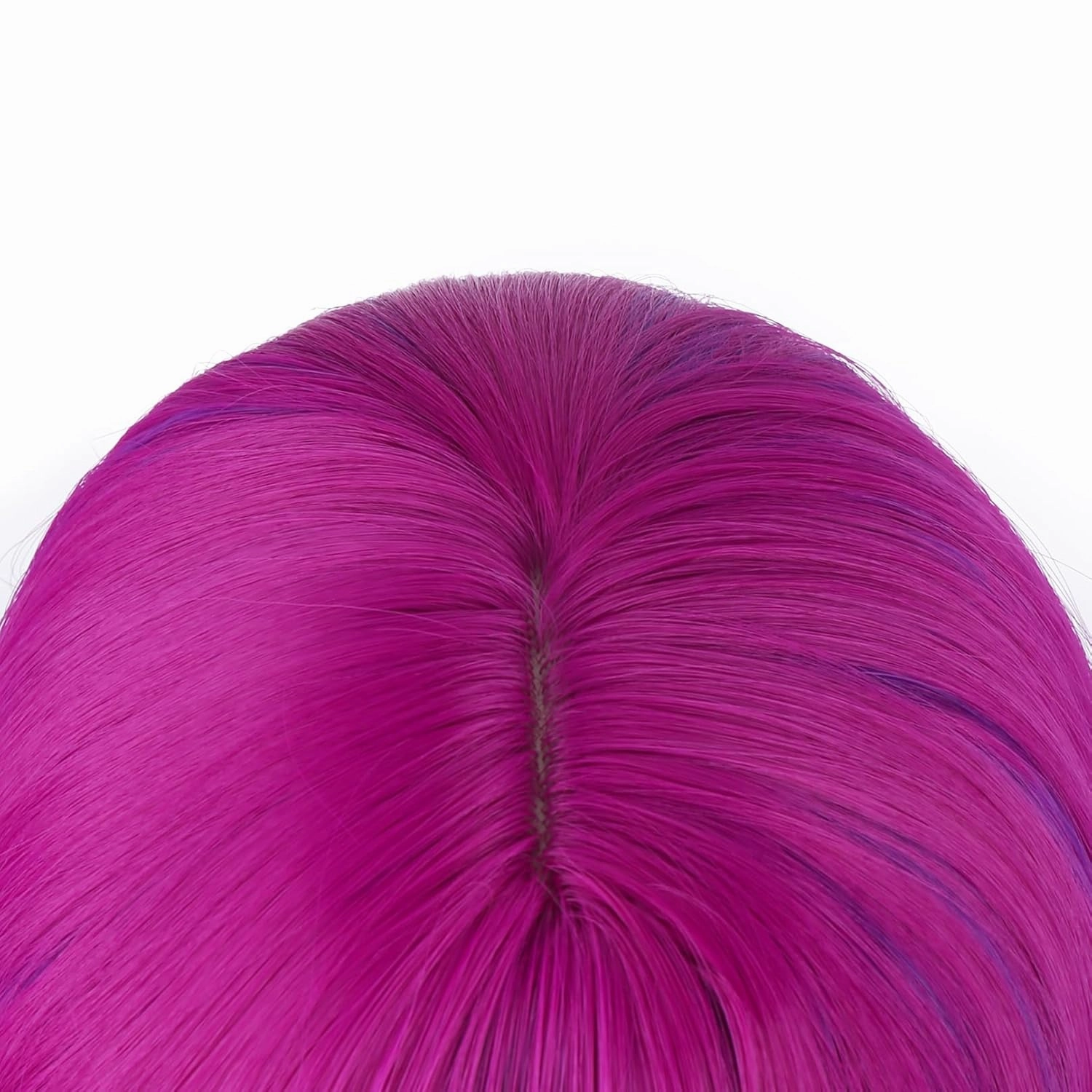 BERON Rose and Purple Long Wigs Curly Wavy Women Pastel Wigs with Bangs Hot Pink Color Heat Resistant Synthetic for Cosplay or Daily Wigs Wig Cap Included