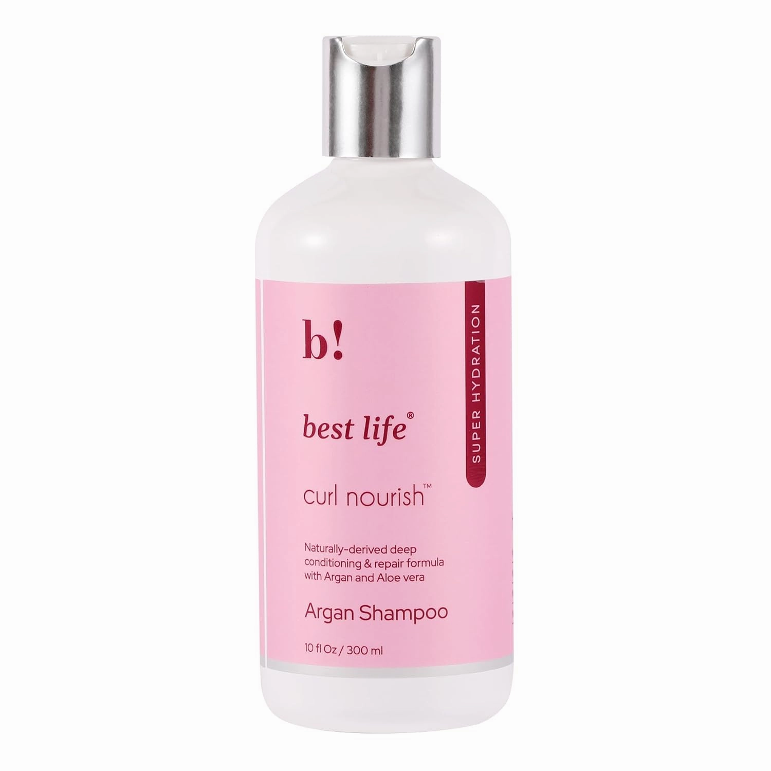 Best Life Moroccan Argan Oil Hair Shampoo for Dull, Dry & Frizzy Hair 300 Ml, Moisturize & Strengthen Curly and Wavy Hair For Women & Men, No Parabens & Sulphates, All Natural, 250 ml (Pack of 1)