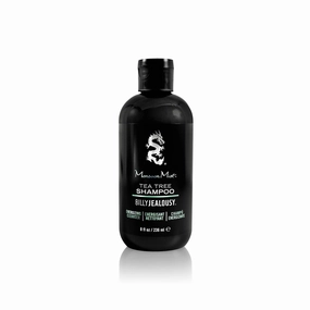 Billy Jealousy Monsoon Mist Tea Tree Energizing Men's Shampoo with Peppermint & Rosemary, Removes Oil Build-up and Soothes Scalp Itch & Irritation, 8 Oz.
